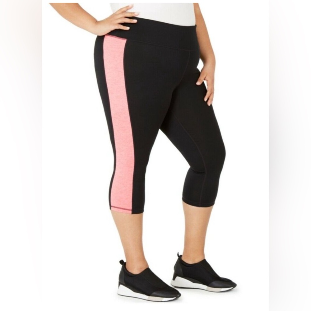 Ideology Black and Pink Capri Leggings